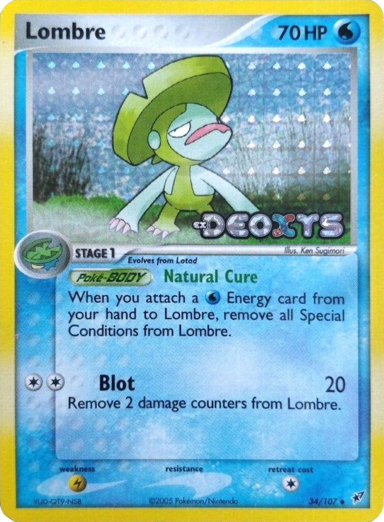 Lombre (34/107) (Stamped) [EX: Deoxys] | RetroPlay Games