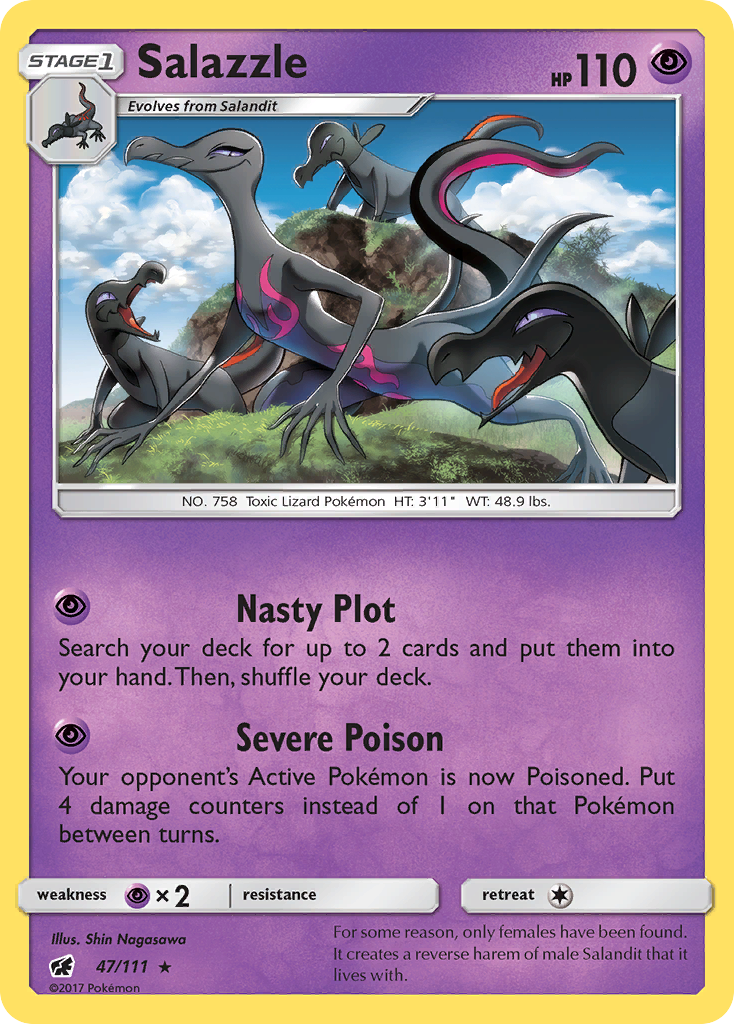 Salazzle (47/111) [Sun & Moon: Crimson Invasion] | RetroPlay Games