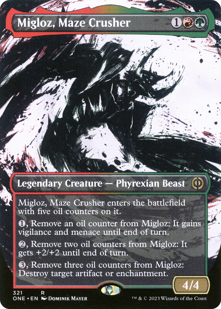 Migloz, Maze Crusher (Borderless Ichor) [Phyrexia: All Will Be One] | RetroPlay Games