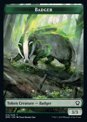 Saproling // Badger Double-sided Token [Dominaria United Tokens] | RetroPlay Games
