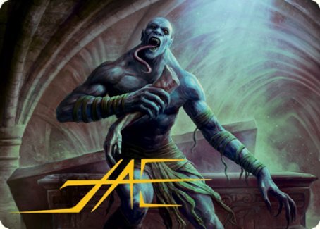 Ghoul Art Card (Gold-Stamped Signature) [Dungeons & Dragons: Adventures in the Forgotten Realms Art Series] | RetroPlay Games