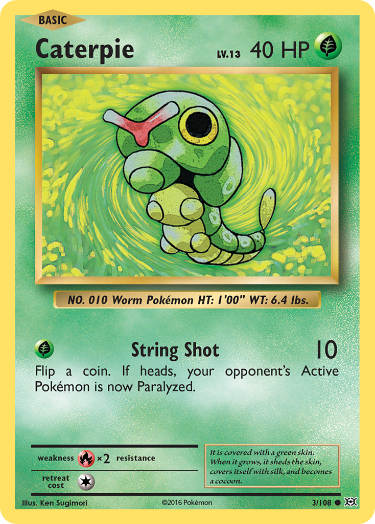 Caterpie (3/108) [XY: Evolutions] | RetroPlay Games