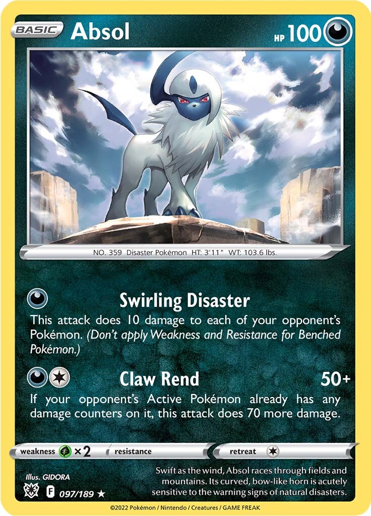 Absol (097/189) (Theme Deck Exclusive) [Sword & Shield: Astral Radiance] | RetroPlay Games