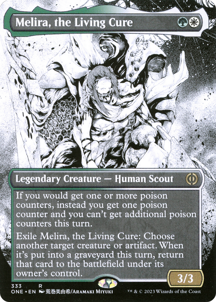 Melira, the Living Cure (Borderless Manga) [Phyrexia: All Will Be One] | RetroPlay Games