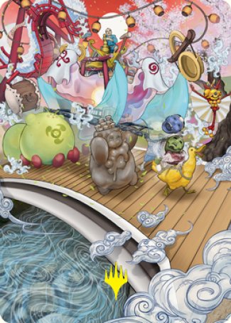 March of Otherworldly Light Art Card (Gold-Stamped Signature) [Kamigawa: Neon Dynasty Art Series] | RetroPlay Games