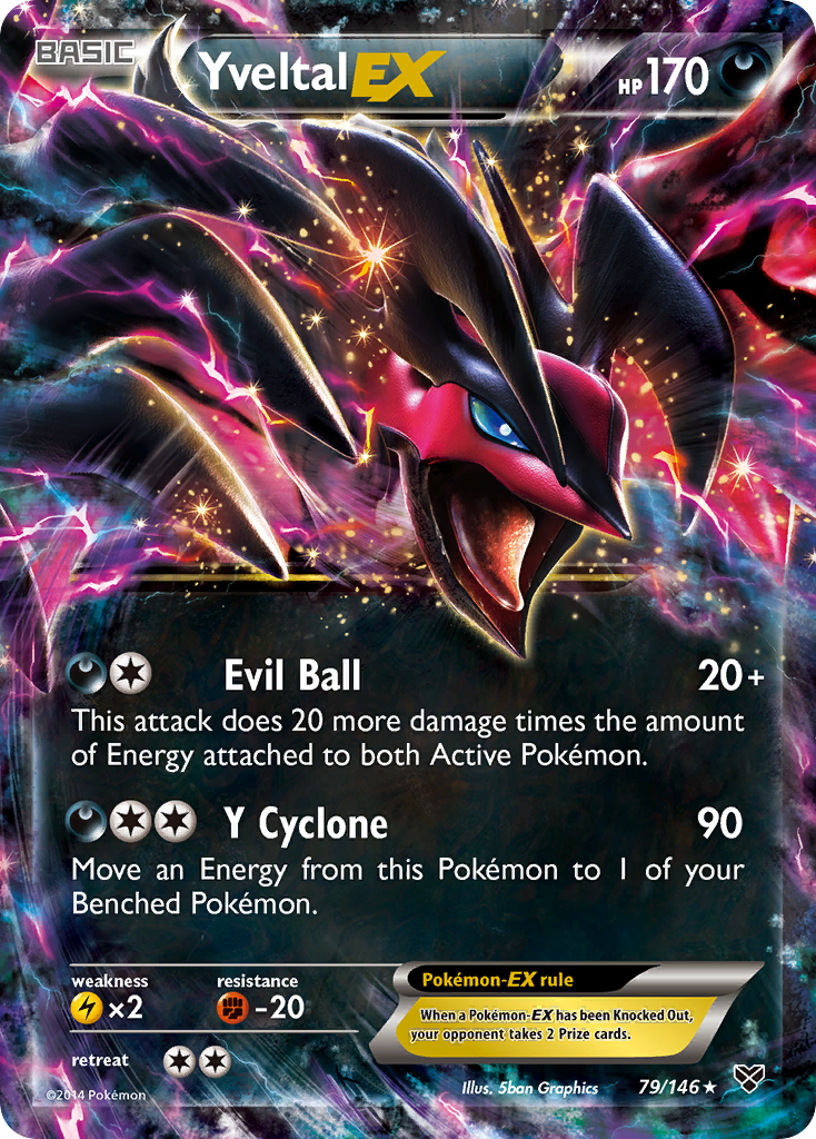 Yveltal EX (79/146) [XY: Base Set] | RetroPlay Games