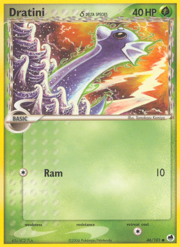 Dratini (46/101) (Delta Species) [EX: Dragon Frontiers] | RetroPlay Games