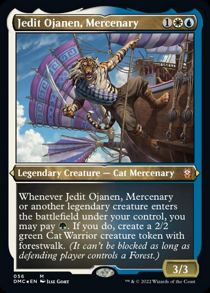 Jedit Ojanen, Mercenary (Foil Etched) [Dominaria United Commander] | RetroPlay Games