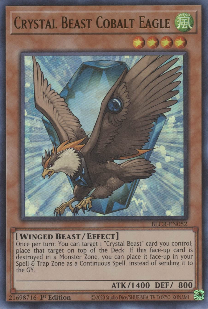 Crystal Beast Cobalt Eagle [BLCR-EN052] Ultra Rare | RetroPlay Games