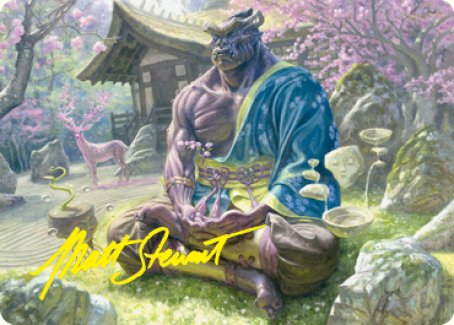 Kosei, Penitent Warlord Art Card (Gold-Stamped Signature) [Kamigawa: Neon Dynasty Art Series] | RetroPlay Games