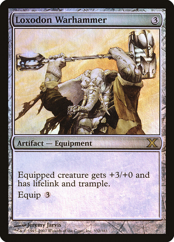 Loxodon Warhammer (Premium Foil) [Tenth Edition] | RetroPlay Games