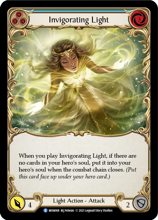 Invigorating Light (Blue) [MON068-RF] (Monarch)  1st Edition Rainbow Foil | RetroPlay Games