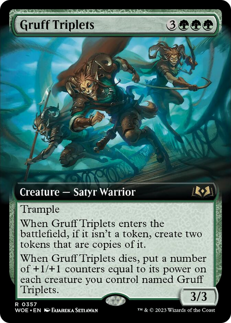 Gruff Triplets (Extended Art) [Wilds of Eldraine] | RetroPlay Games