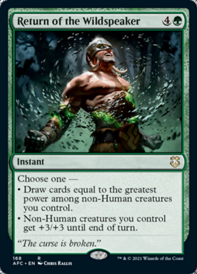 Return of the Wildspeaker [Dungeons & Dragons: Adventures in the Forgotten Realms Commander] | RetroPlay Games