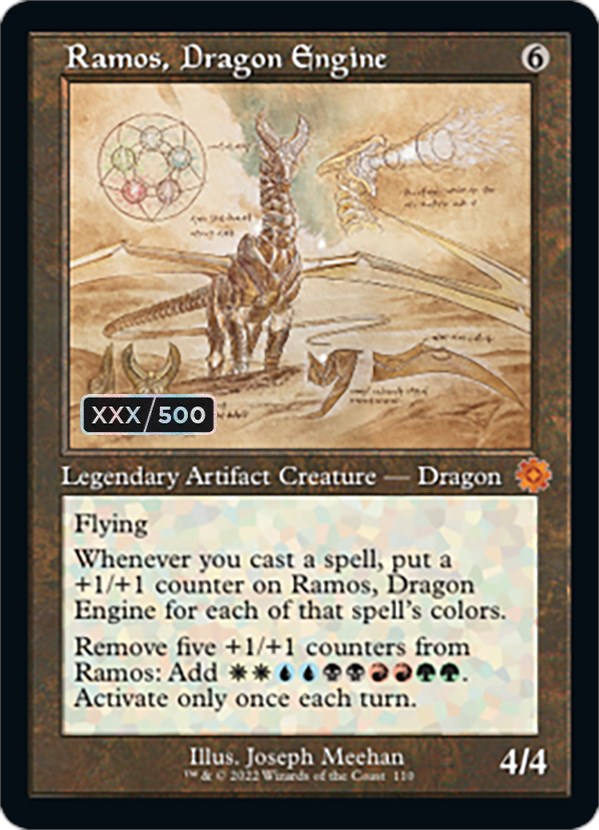 Ramos, Dragon Engine (Retro Schematic) (Serial Numbered) [The Brothers' War Retro Artifacts] | RetroPlay Games