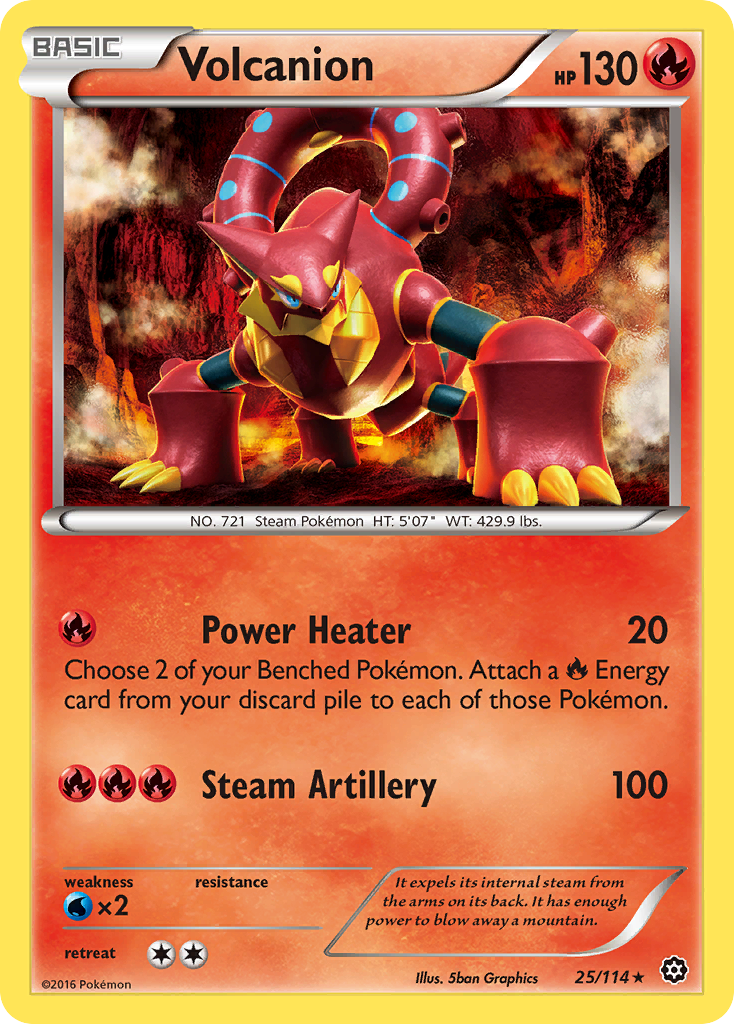 Volcanion (25/114) [XY: Steam Siege] | RetroPlay Games