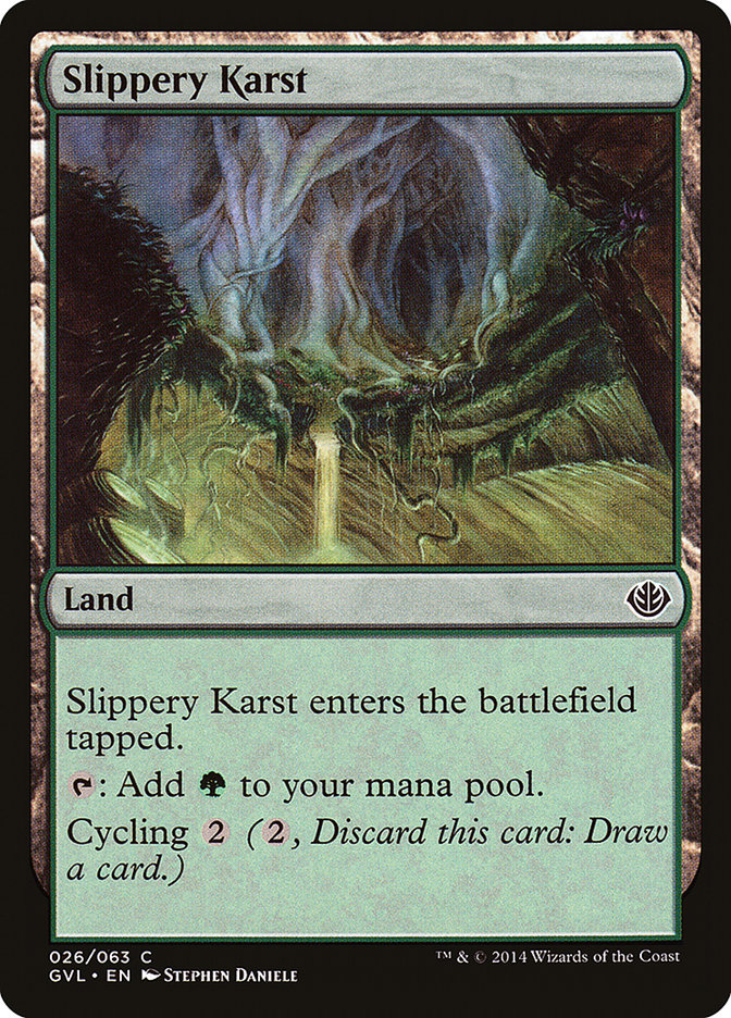 Slippery Karst (Garruk vs. Liliana) [Duel Decks Anthology] | RetroPlay Games