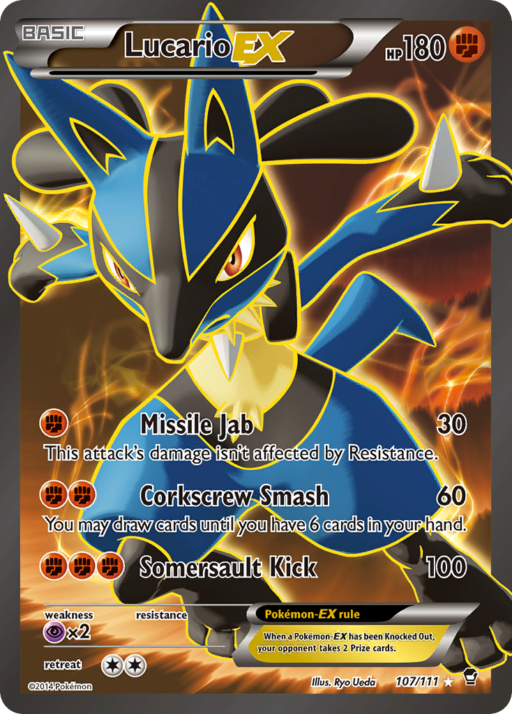 Lucario EX (107/111) [XY: Furious Fists] | RetroPlay Games