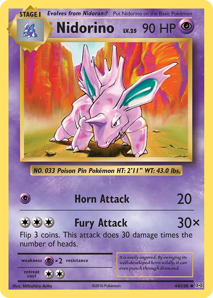 Nidorino (44/108) [XY: Evolutions] | RetroPlay Games