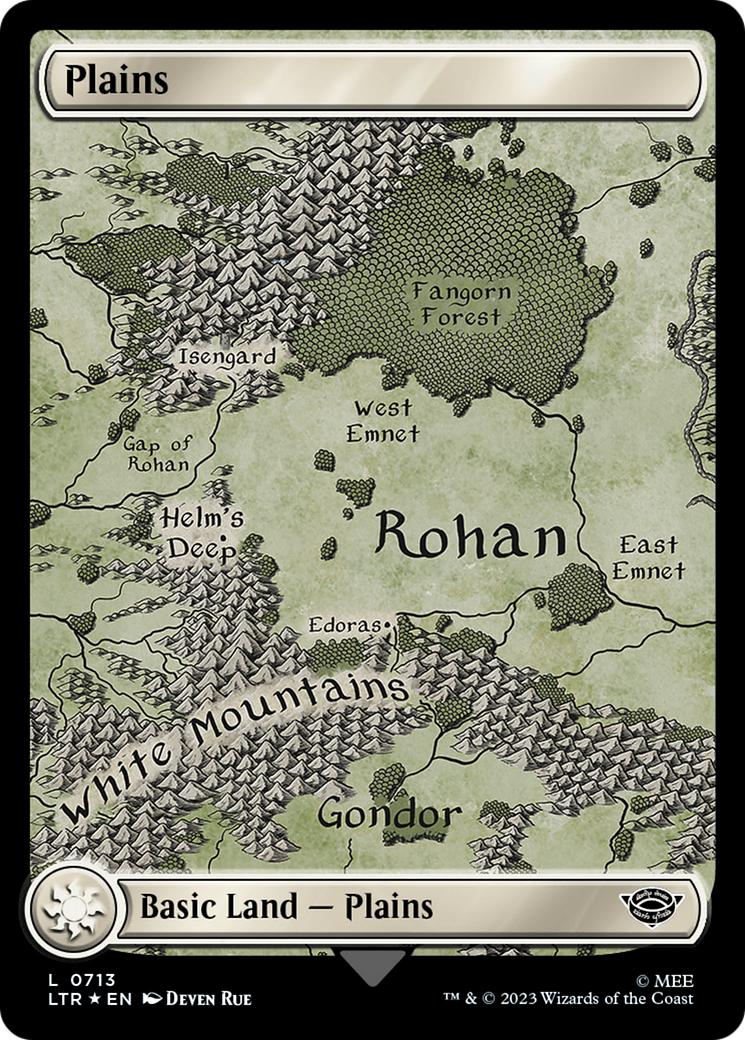 Plains (0713) (Surge Foil) [The Lord of the Rings: Tales of Middle-Earth] | RetroPlay Games