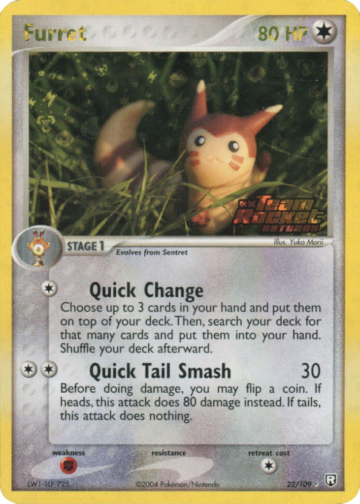 Furret (22/109) (Stamped) [EX: Team Rocket Returns] | RetroPlay Games