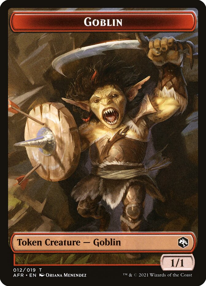 Goblin (012) // Blood (017) Double-sided Token [Challenger Decks 2022 Tokens] | RetroPlay Games