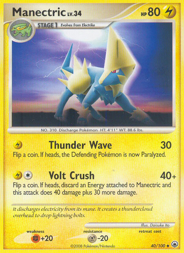 Manectric (40/100) [Diamond & Pearl: Majestic Dawn] | RetroPlay Games