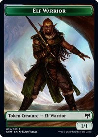 Elf Warrior // Bear Double-sided Token [Kaldheim Tokens] | RetroPlay Games
