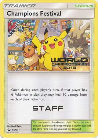 Champions Festival (SM231) (Staff 2019) [Sun & Moon: Black Star Promos] | RetroPlay Games