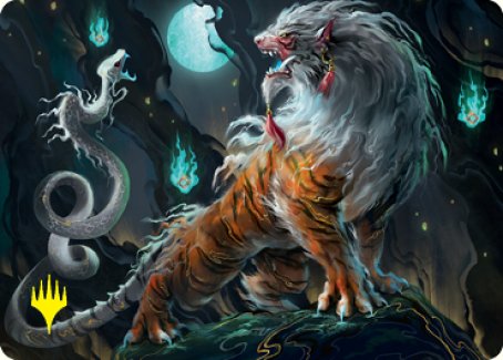 Gloomshrieker Art Card (Gold-Stamped Signature) [Kamigawa: Neon Dynasty Art Series] | RetroPlay Games