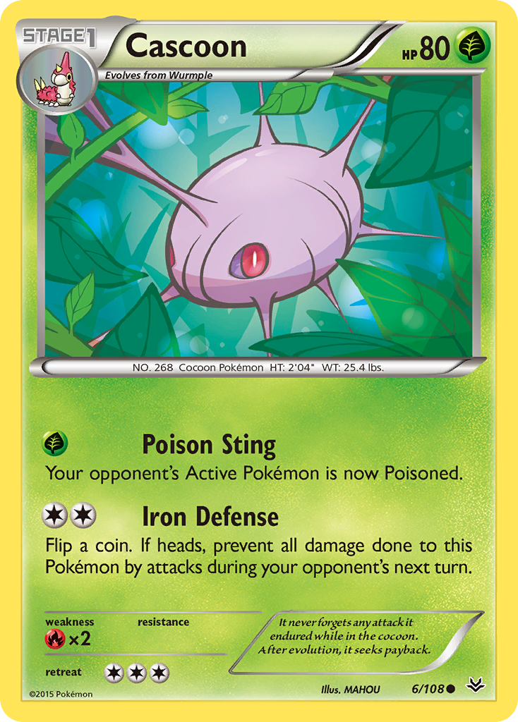 Cascoon (6/108) [XY: Roaring Skies] | RetroPlay Games