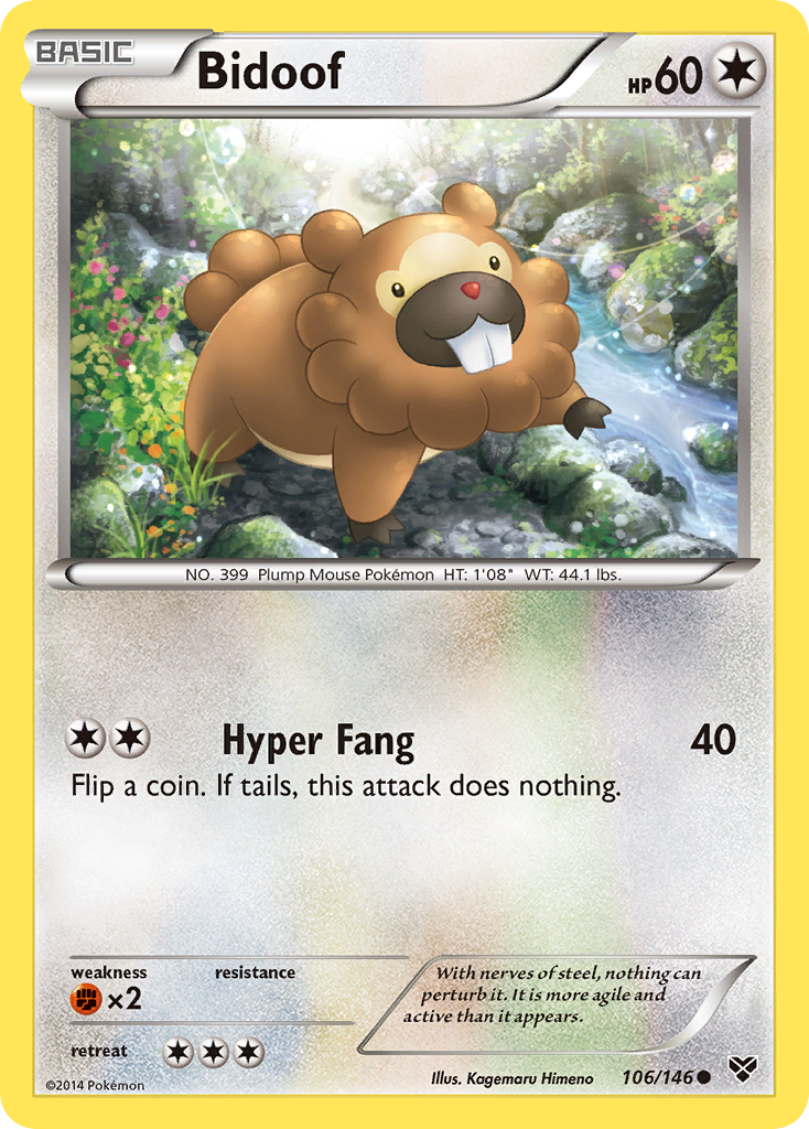 Bidoof (106/146) [XY: Base Set] | RetroPlay Games