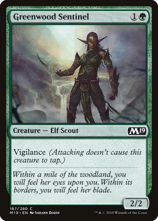 Greenwood Sentinel [Core Set 2019] | RetroPlay Games