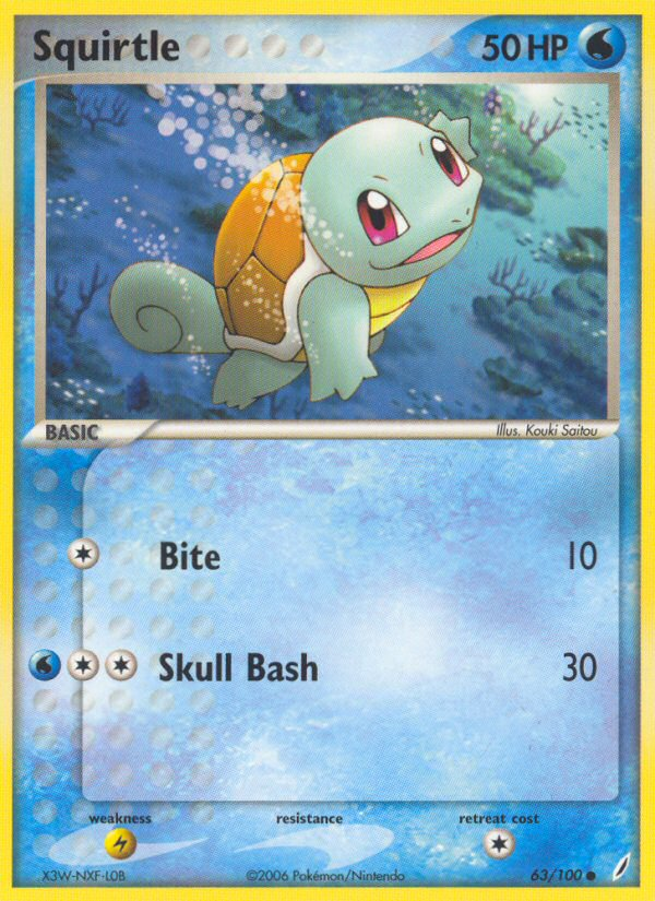 Squirtle (63/100) [EX: Crystal Guardians] | RetroPlay Games