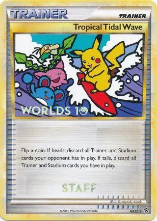 Tropical Tidal Wave (HGSS18) (Staff) [HeartGold & SoulSilver: Black Star Promos] | RetroPlay Games