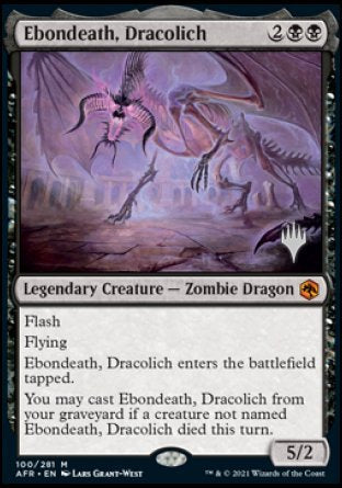 Ebondeath, Dracolich (Promo Pack) [Dungeons & Dragons: Adventures in the Forgotten Realms Promos] | RetroPlay Games