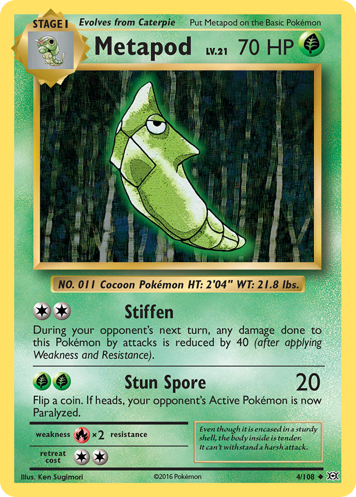 Metapod (4/108) [XY: Evolutions] | RetroPlay Games