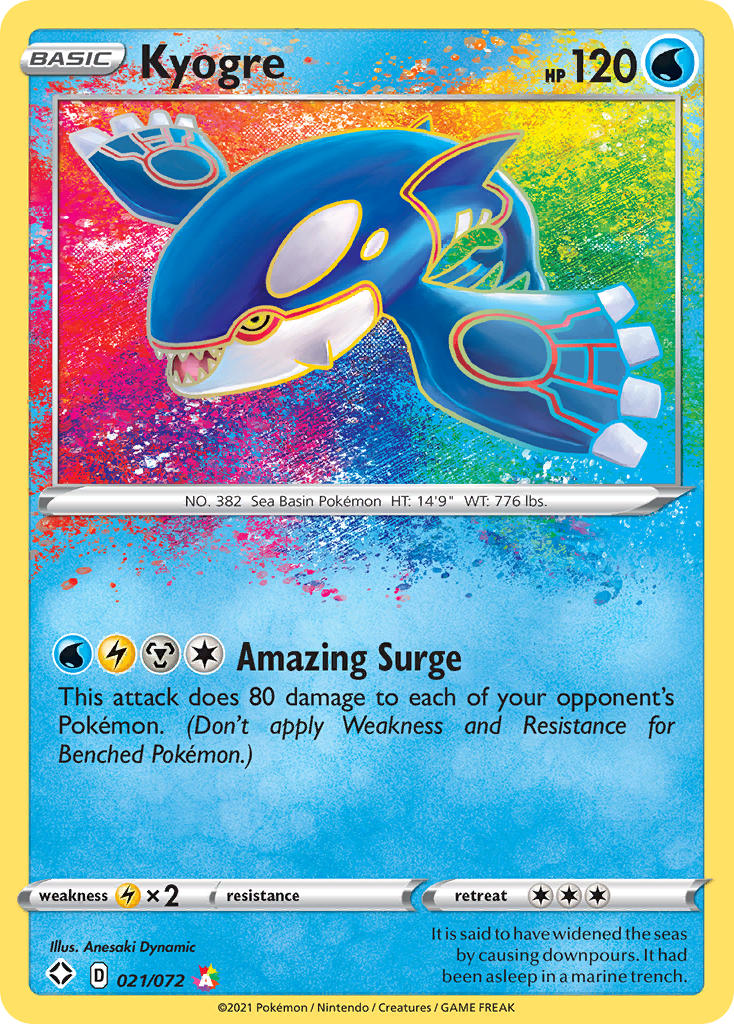 Kyogre (021/072) [Sword & Shield: Shining Fates] | RetroPlay Games