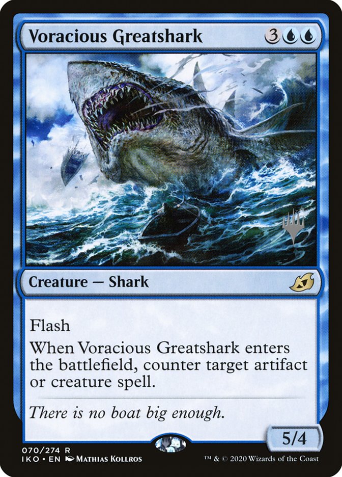 Voracious Greatshark (Promo Pack) [Ikoria: Lair of Behemoths Promos] | RetroPlay Games