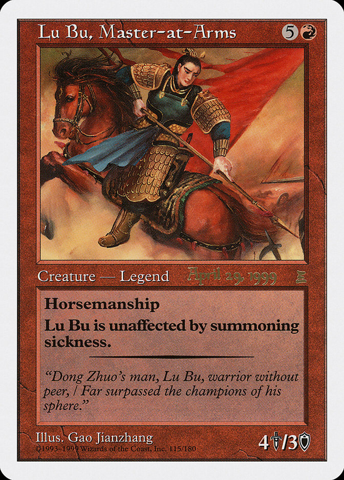 Lu Bu, Master-at-Arms (April 29, 1999) [Portal Three Kingdoms Promos] | RetroPlay Games