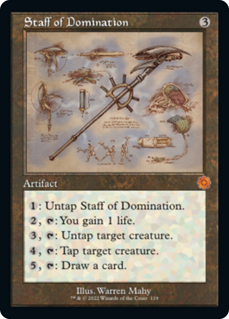 Staff of Domination (Retro Schematic) [The Brothers' War Retro Artifacts] | RetroPlay Games