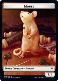 Mouse // Food (16) Double-sided Token [Throne of Eldraine Tokens] | RetroPlay Games