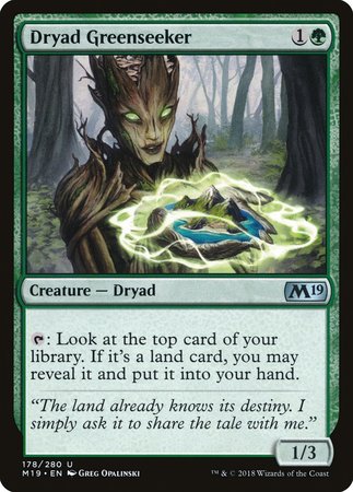 Dryad Greenseeker [Core Set 2019] | RetroPlay Games
