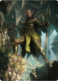 Nissa of Shadowed Boughs 1 Art Card [Zendikar Rising Art Series] | RetroPlay Games