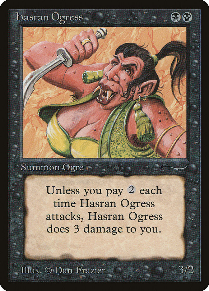 Hasran Ogress (Light Mana Cost) [Arabian Nights] | RetroPlay Games