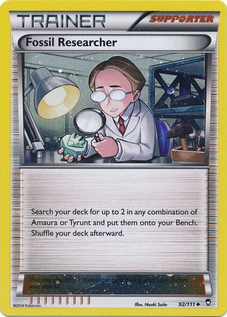 Fossil Researcher (92/111) (Cosmos Holo) [XY: Furious Fists] | RetroPlay Games