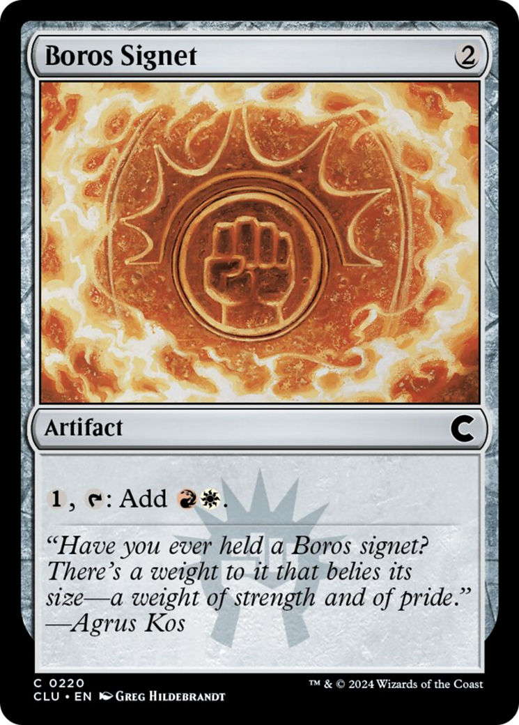 Boros Signet [Ravnica: Clue Edition] | RetroPlay Games