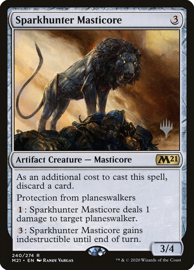 Sparkhunter Masticore (Promo Pack) [Core Set 2021 Promos] | RetroPlay Games