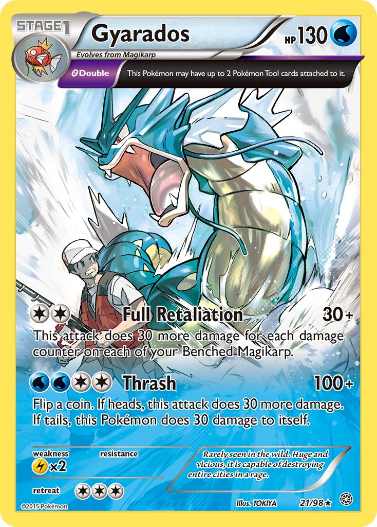 Gyarados (21/98) (Theme Deck Exclusive) [XY: Ancient Origins] | RetroPlay Games