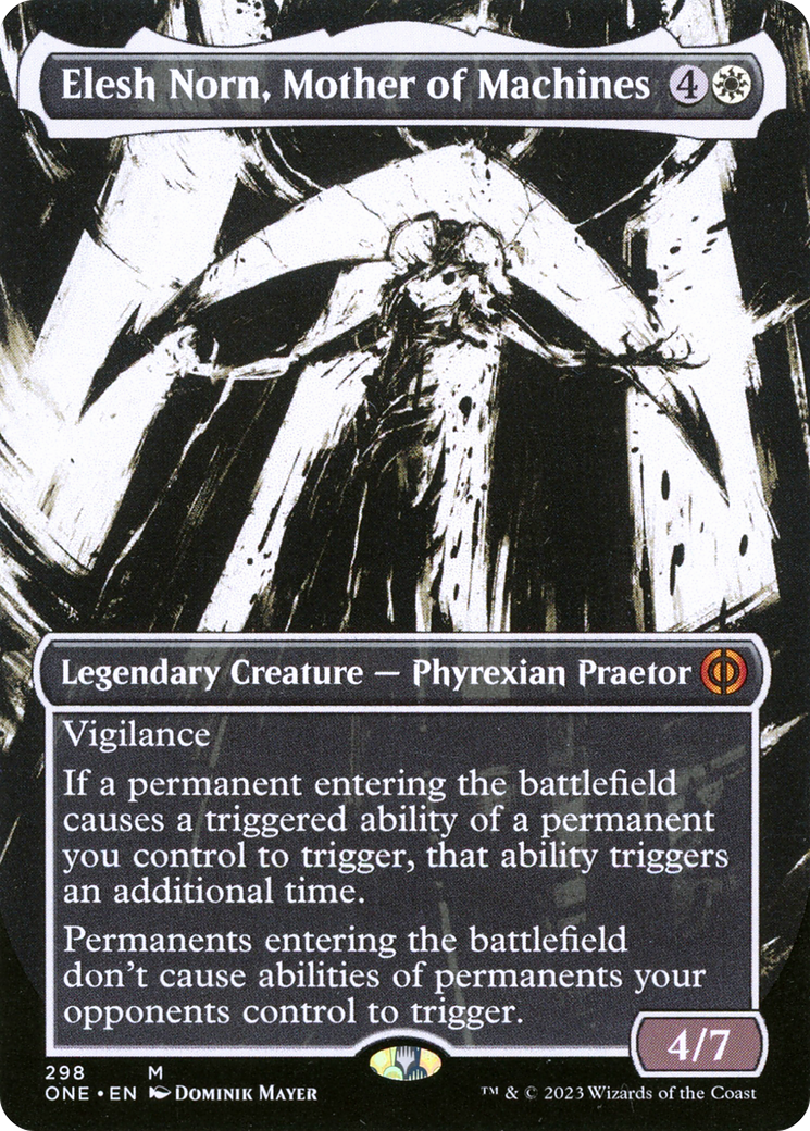 Elesh Norn, Mother of Machines (Borderless Ichor) [Phyrexia: All Will Be One] | RetroPlay Games